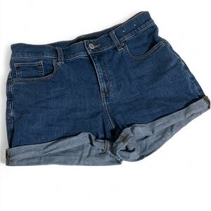 Express Mid-Rise Denim Short